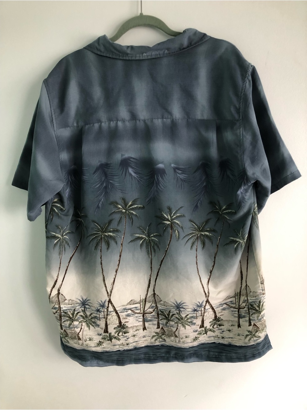 Vintage Y2K Hawaiian Collection Coastal Palm Short Sleeve Button-Down Shirt - Picture 5 of 8